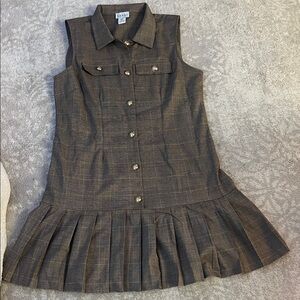 Nicole Miller Brown Plaid dress (not kids)